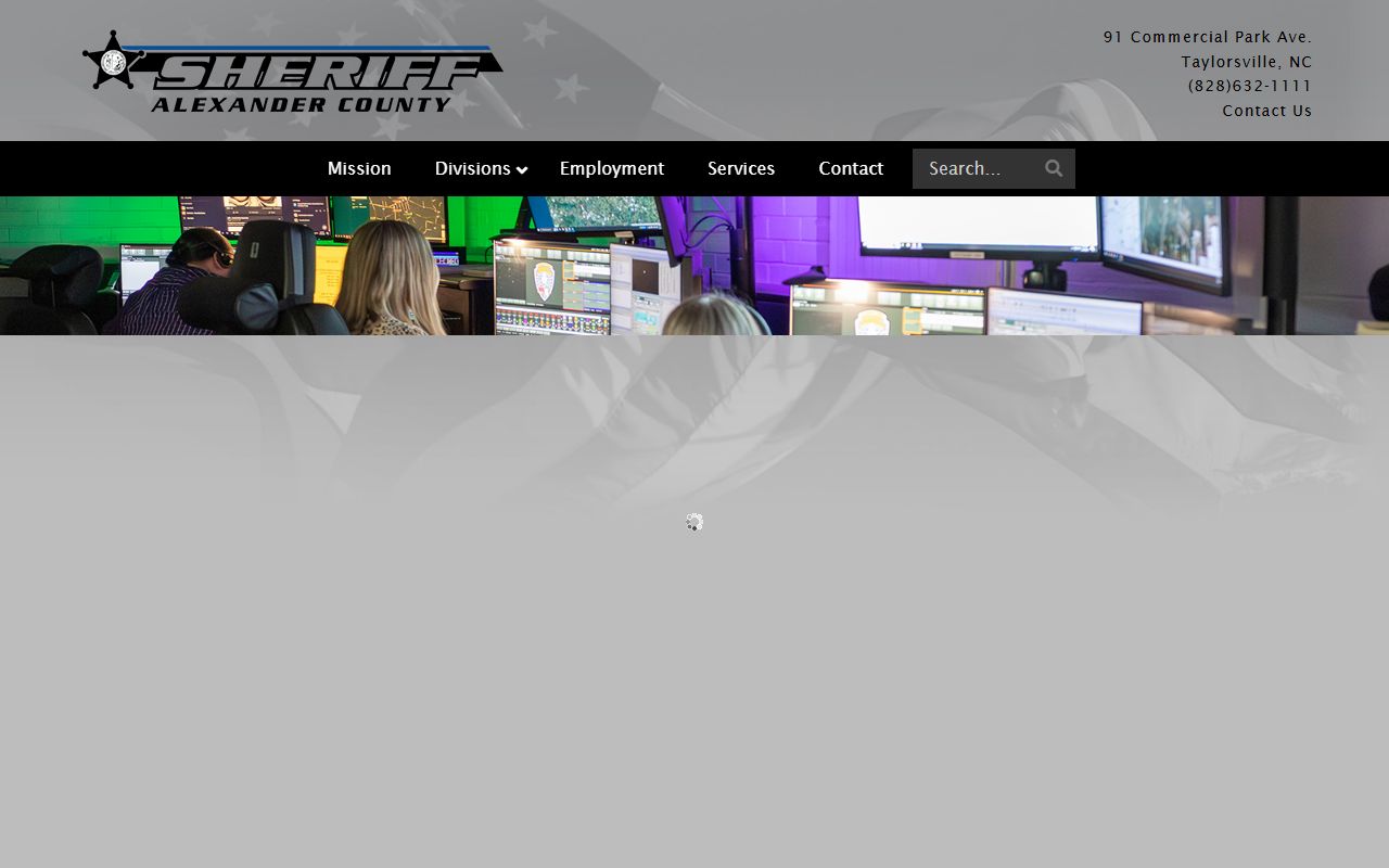 Alexander County 72 hour booking Sheriff's Office website