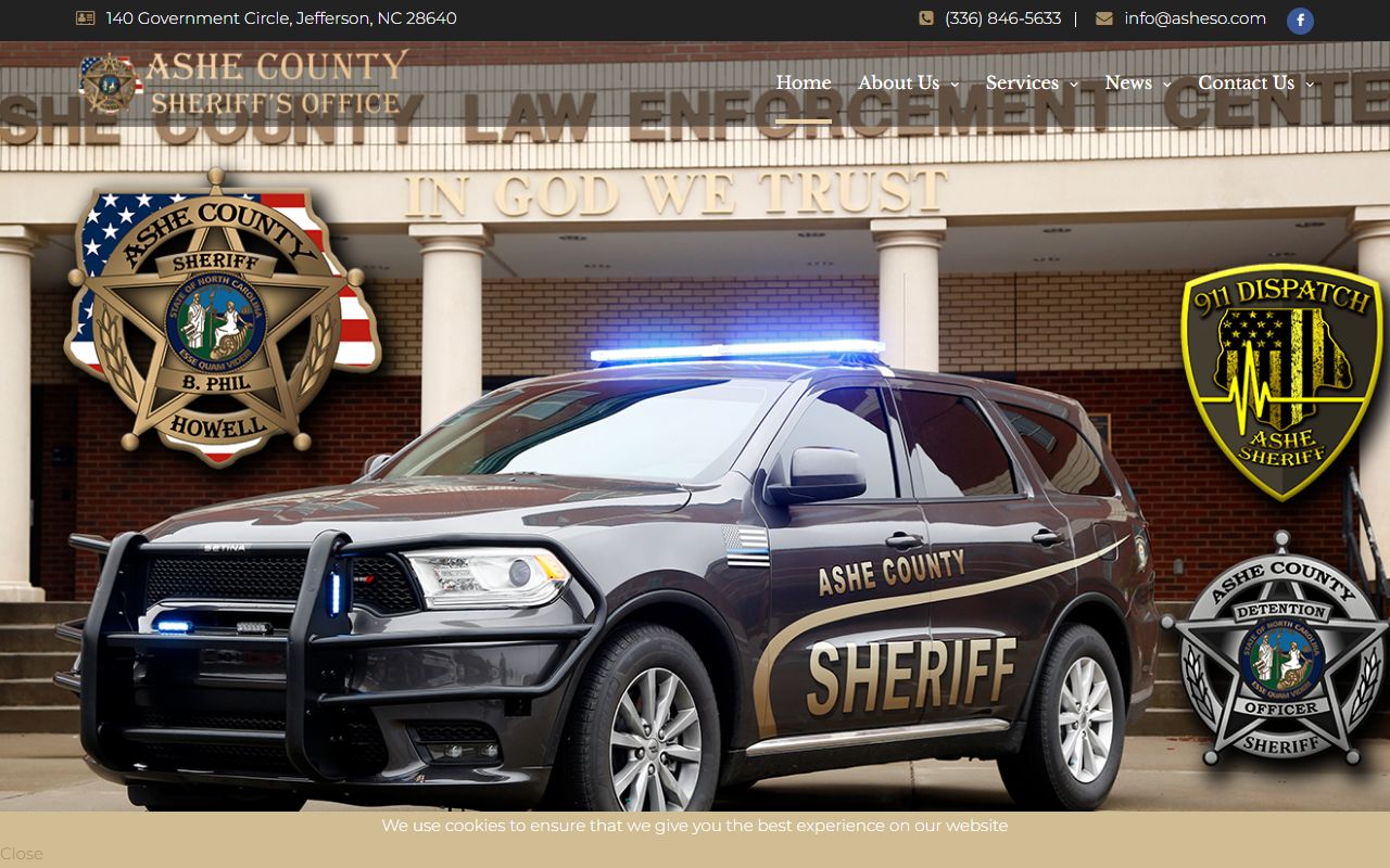 Ashe County 72 hour booking Sheriff's Office main website