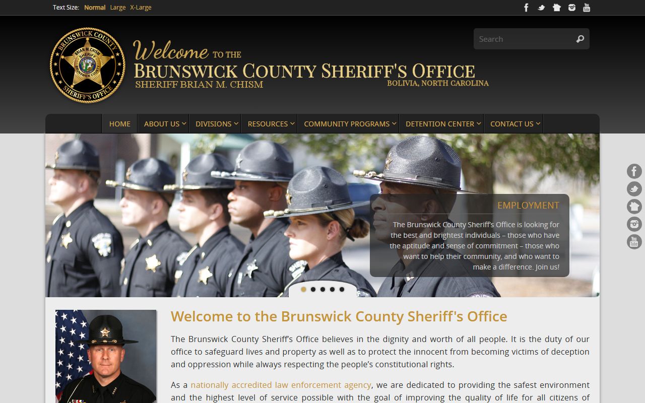 Brunswick County 72 hour booking Sheriff's Office website