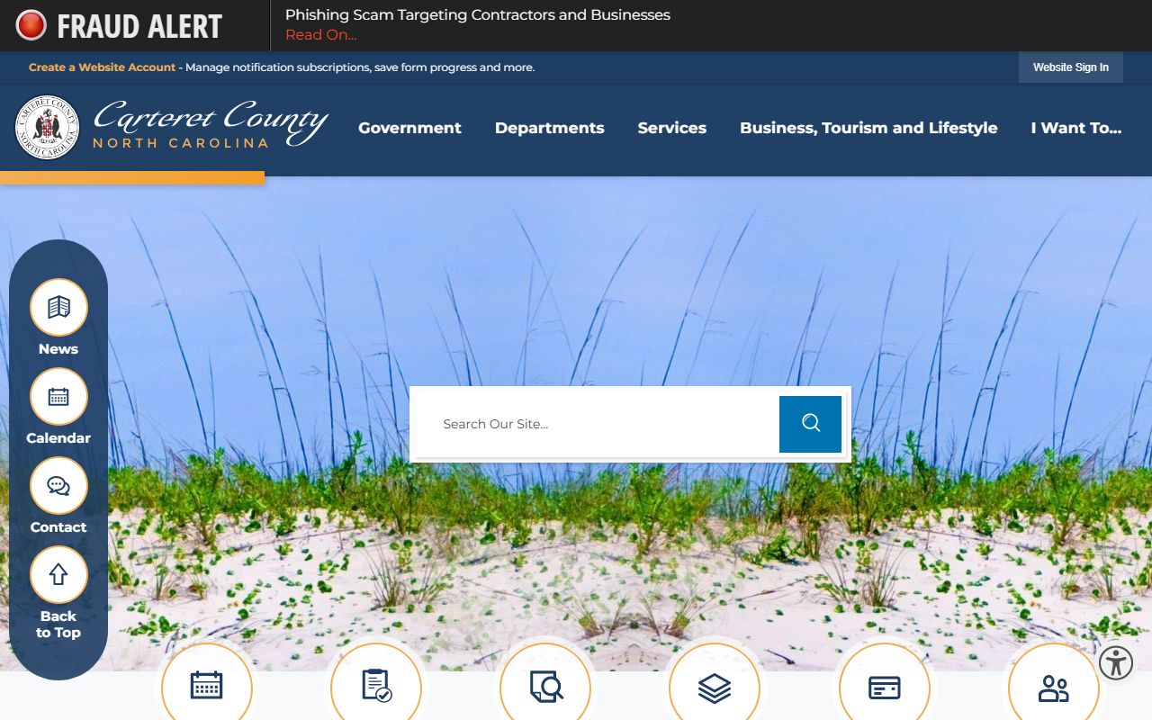 Carteret County 72 hour booking government resources page