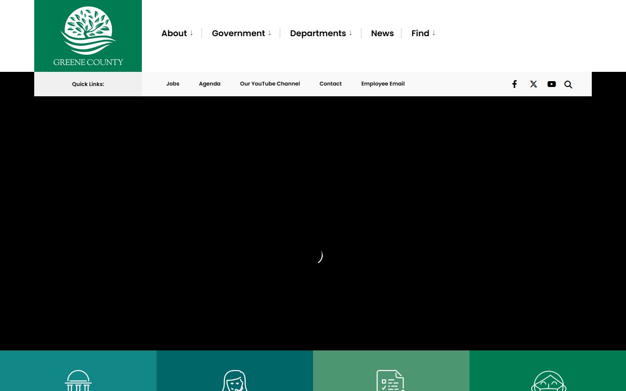 Greene County government website for Sheriff's Office and booking records