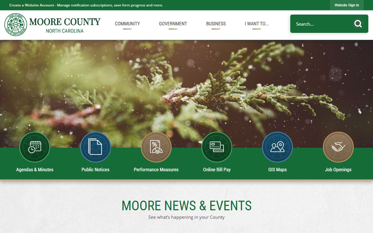 Moore County Sheriff's Office website for 72 hour booking and inmate records