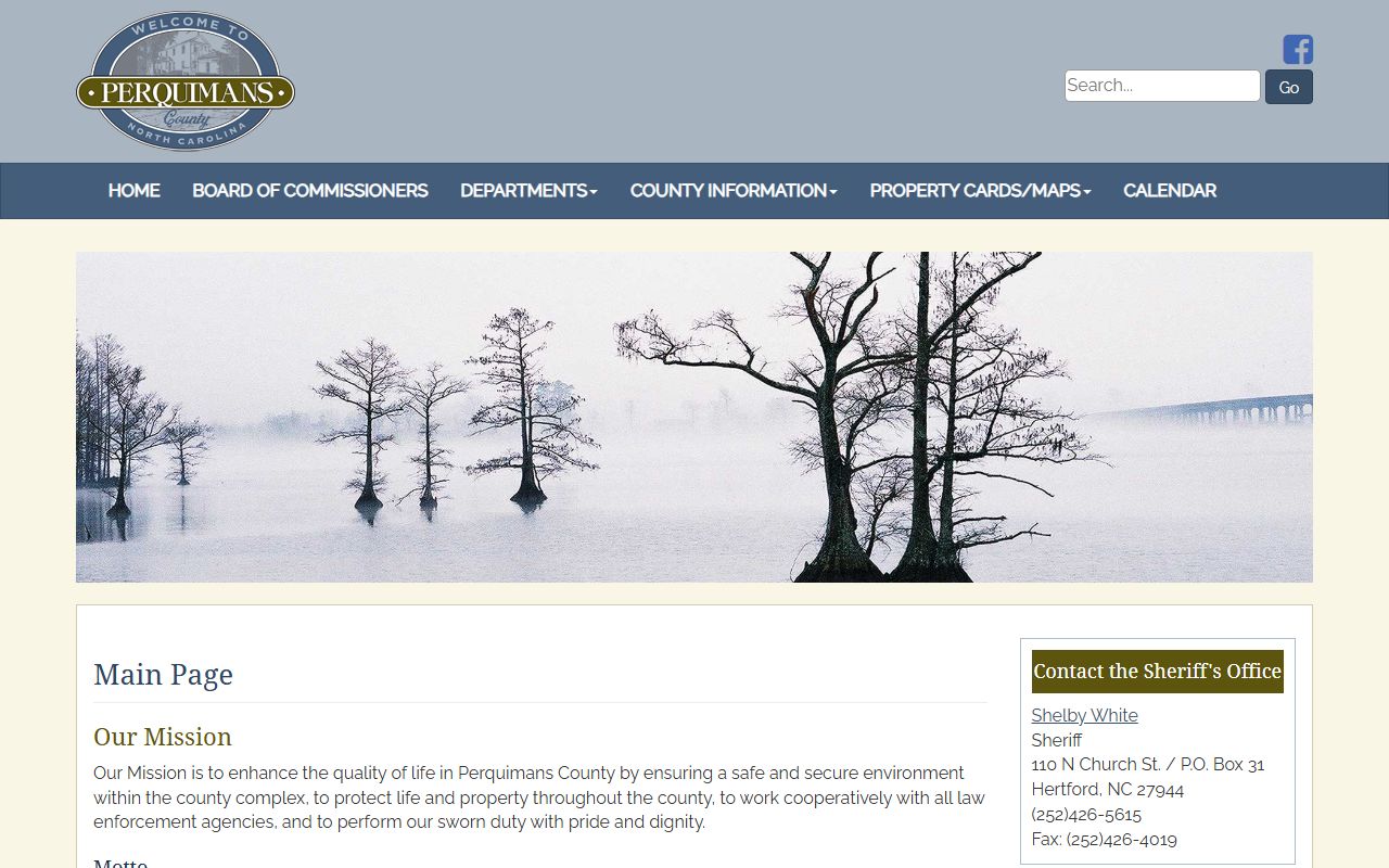 Perquimans County Sheriff's Office website for 72 hour booking records