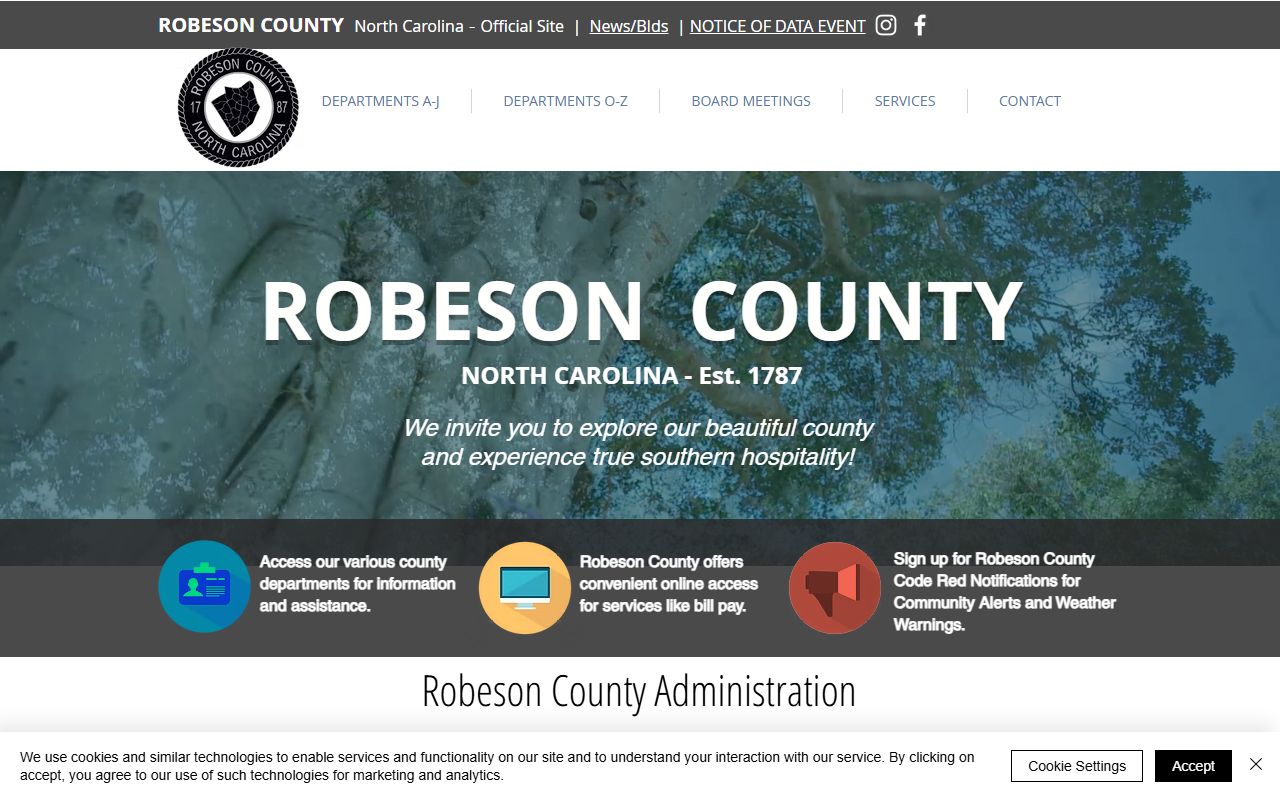 Robeson County 72 hour booking government website