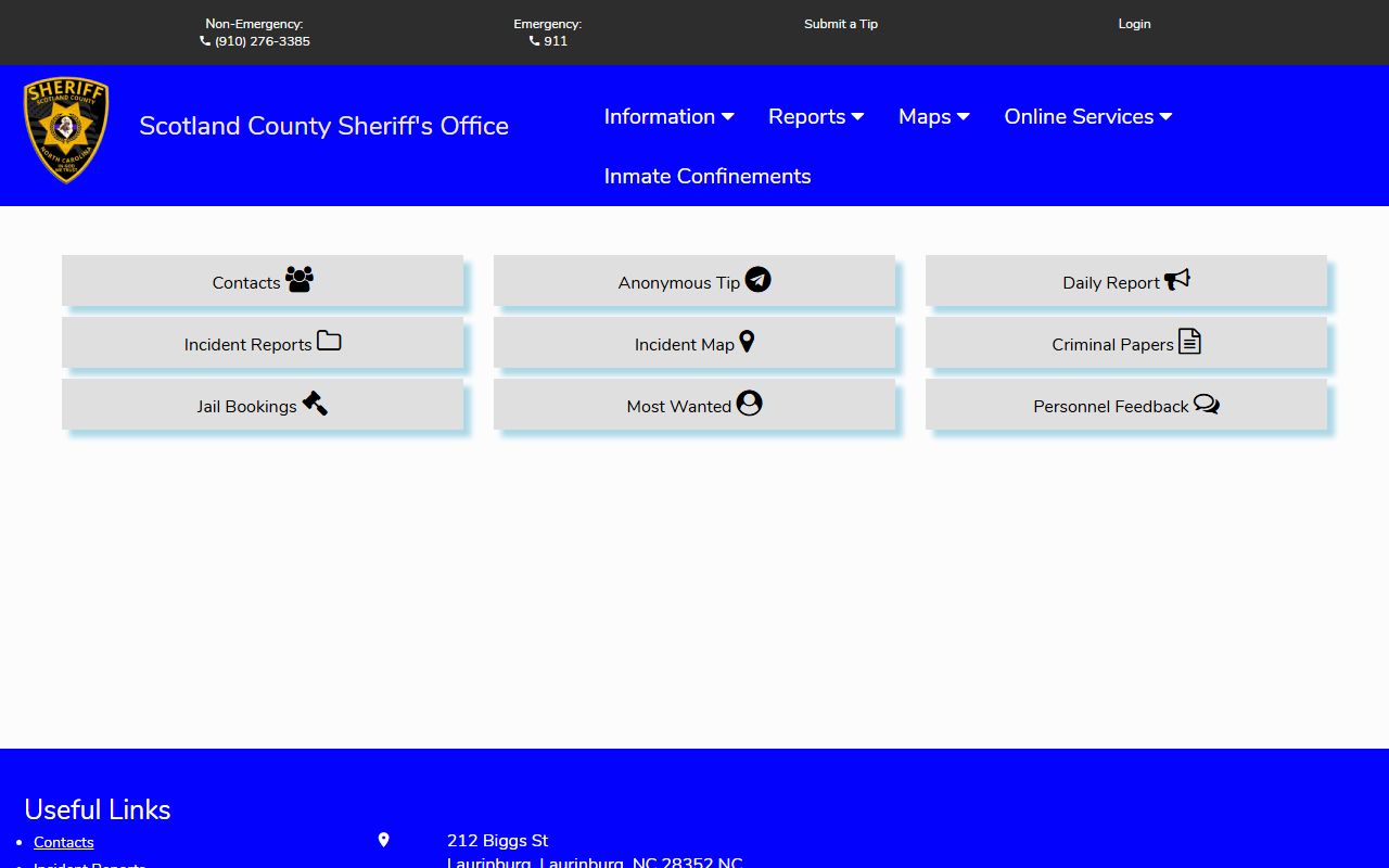 Scotland County Citizen Connect portal for public records access