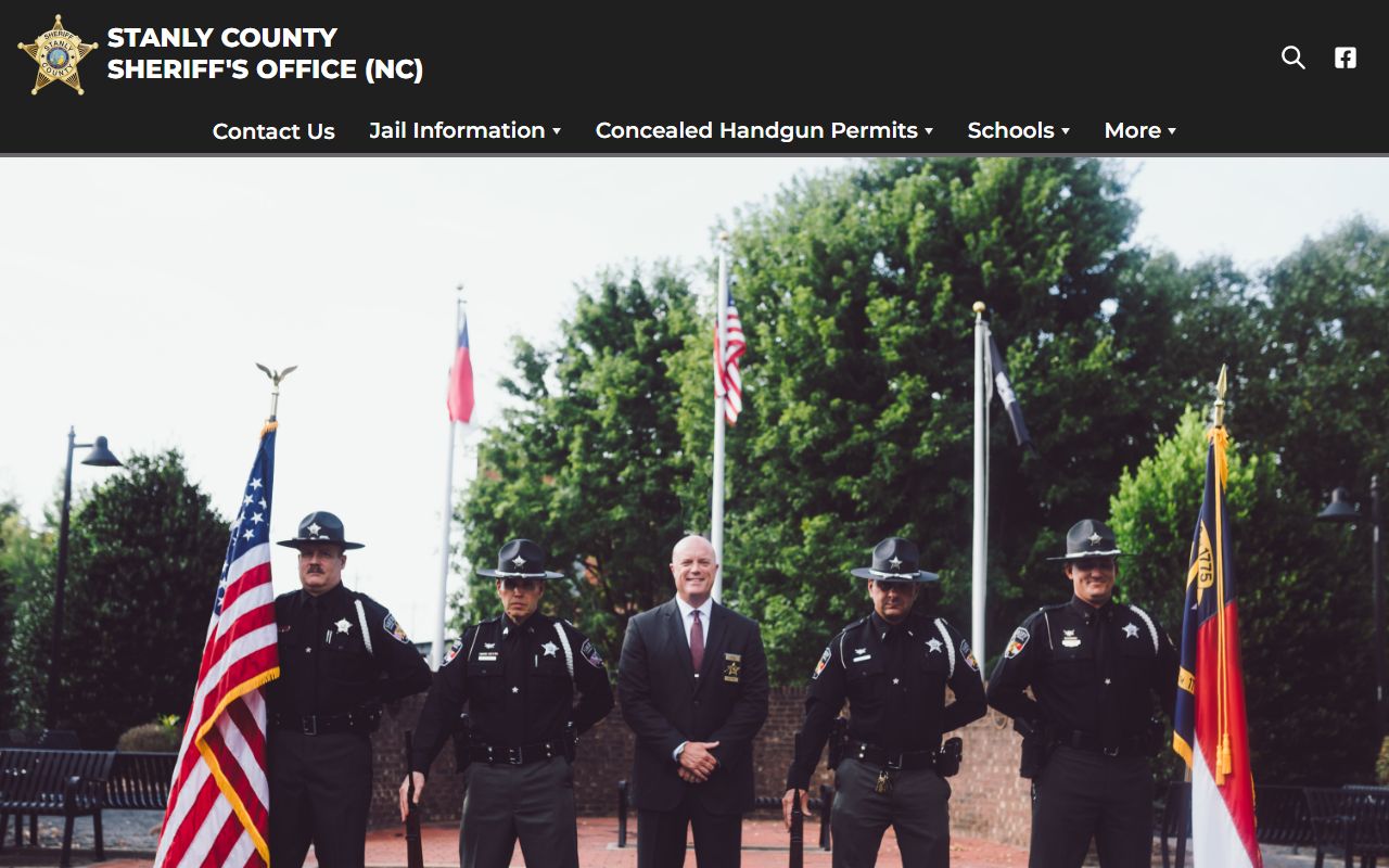 Stanly County 72 hour booking Sheriff's Office website